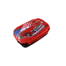 Beautiful Car Design Printed Plastic Lunch Box With Inside Small Box  Spoon For Kids Air Tight Lunch Tiffin Box For Girls Boys Food Container Specially Designed For School Going Boys And Girls
